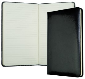 Notizbuch DIN A5 schmal (gebunden) | Echtleder | VINTAGE schwarz